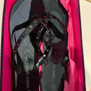 Tory Burch Studded Jelly Thong Sandals